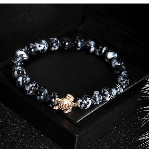 ‘Florence’ boho rose gold beaded bracelet set - Picture 5 of 5